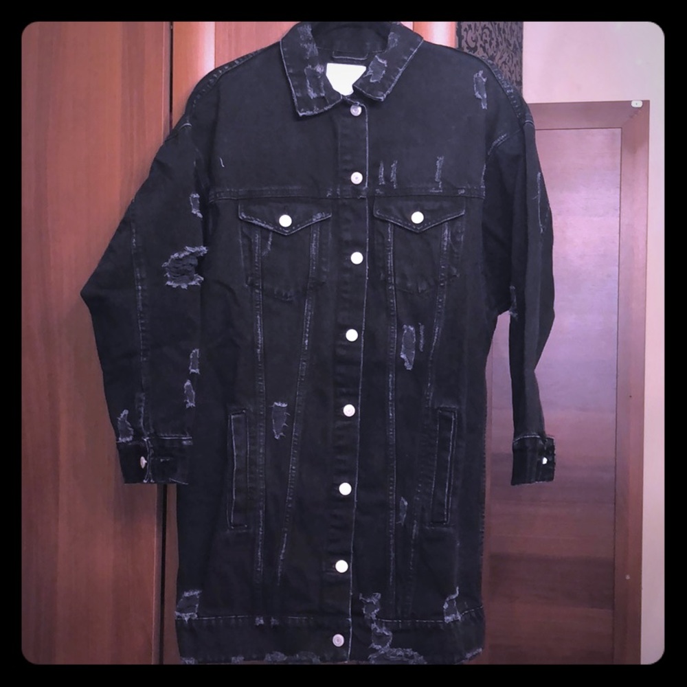 Zara Black Denim Jacket